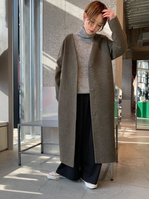 先に ダイヤモンド シャーロットブロンテ ロング コート の 着こなし 方 Miyagiboys Jp
